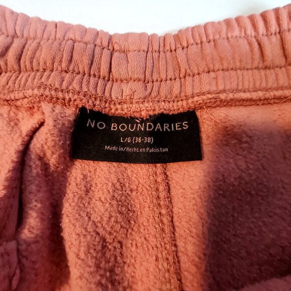 No Boundaries Womens Fleece-Lined Cargo Jogger Pants Size Large 36-38 Pink - Picture 10 of 12